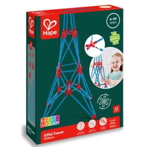 Jucarie din bambus Flexistix - Turnul Eiffel (62 piese)