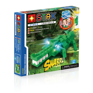 Jucarie - Seturi de constructie cu lumini si sunete Stax - Crocodil