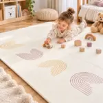 Covor de joaca pentru copii 180x150 cm Reversibil, Impermeabil, din Spuma XPE