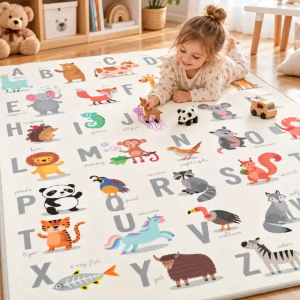 Covoras de Joaca Pilabil si Reversibil din Spuma XPE 180 x 150 cm