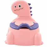 Olita Dino Roz cu Spatar Vas Detasabil si Design Ergonomic pentru Copii