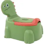 Olita Dino Verde cu Spatar Vas Detasabil si Design Ergonomic pentru Copii