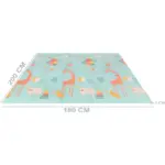 Covor Joaca Pliabil si Reversibil cu Animalute 200x180 cm pentru Bebelusi