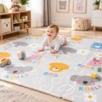 Covor de Joaca Termic Pliabil si Reversibil 180x200x1 cm pentru Bebelusi si Copii Covor de Joaca Termic Pliabil si Reversibil 180x200x1 cm pentru Bebelusi si Copii