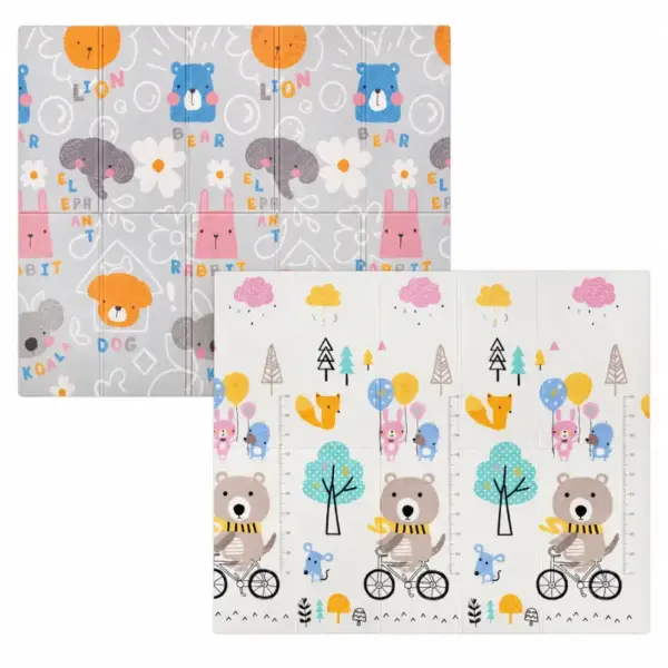 Covor de Joaca Termic Pliabil si Reversibil 180x200x1 cm pentru Bebelusi si Copii