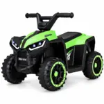 ATV Electric cu 4 Roti Ghidon Sport si Design Off-Road Verde-Negru pentru Copii ATV Electric cu 4 Roti Ghidon Sport si Design Off-Road Verde-Negru pentru Copii