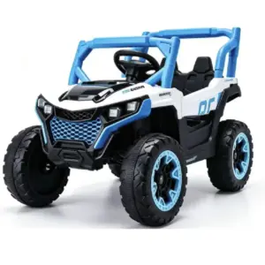 Masinuta Electrica Buggy ATV Off-Road cu Roti Mari Design Sport Albastru pentru Copii