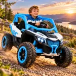 Masinuta Electrica Buggy ATV Off-Road cu Roti Mari Design Sport Albastru pentru Copii Masinuta Electrica Buggy ATV Off-Road cu Roti Mari Design Sport Albastru pentru Copii