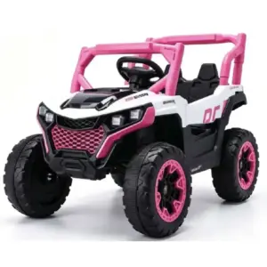 Masinuta Electrica Buggy ATV Off-Road cu Roti Mari Design Sport Roz pentru Copii