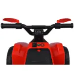 ATV Electric cu Remorca Detasabila Design Off-Road Rosu-Negru pentru Copii ATV Electric cu Remorca Detasabila Design Off-Road Rosu-Negru pentru Copii