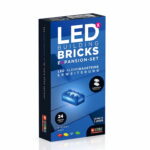 Jucarie - Seturi de constructie cu lumini Stax - Extensie culori mate ( 24 piese)