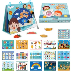Busy Book cu Activitati Montessori pentru Gradinita
